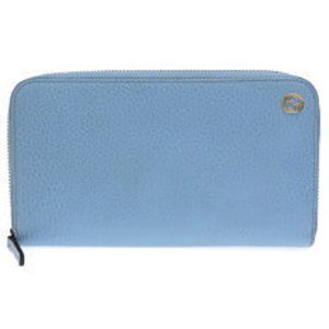 Gucci Interlocking GG Long Wallet Leather Sky Blue